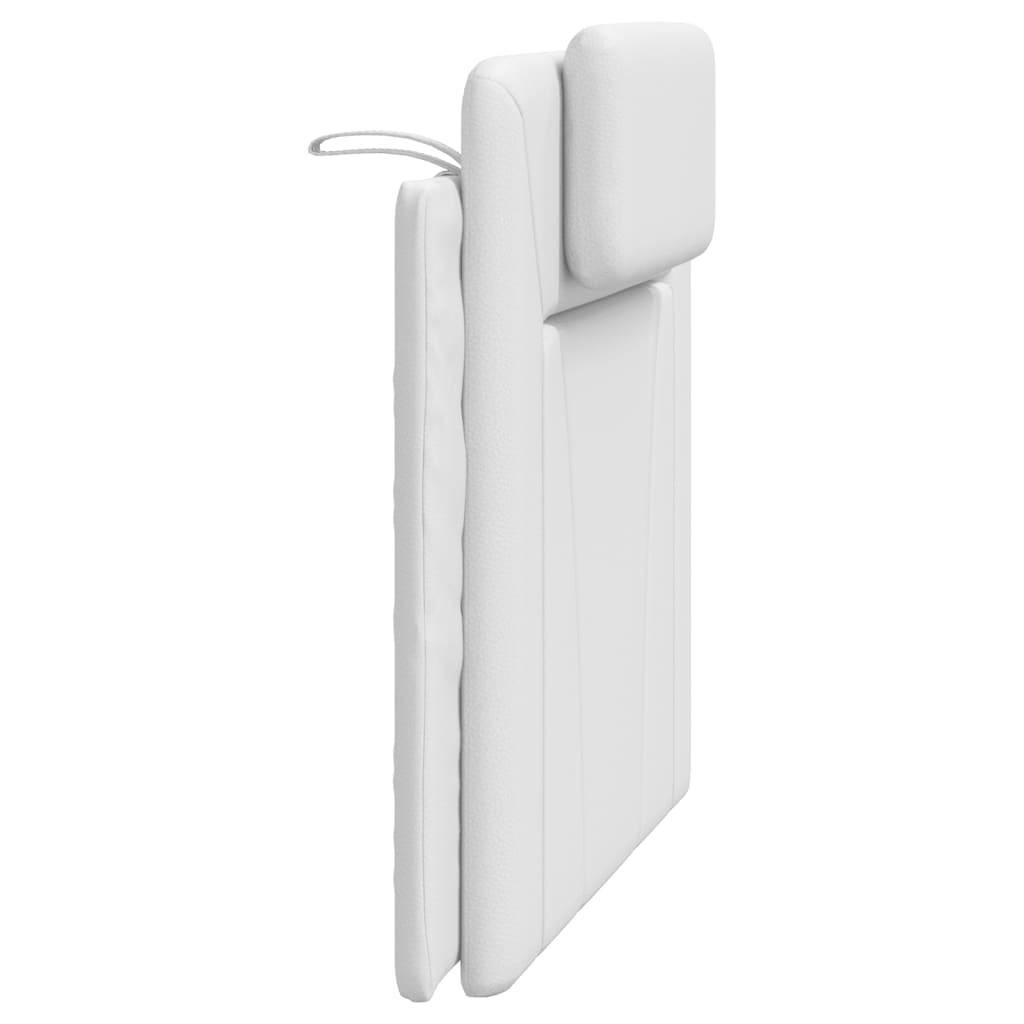 Headboard Cushion "Viana" White 100 cm Faux Leather