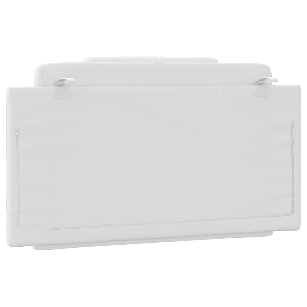 Headboard Cushion "Viana" White 100 cm Faux Leather