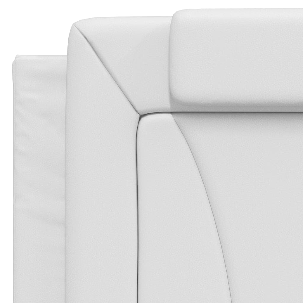 Headboard Cushion "Viana" White 100 cm Faux Leather