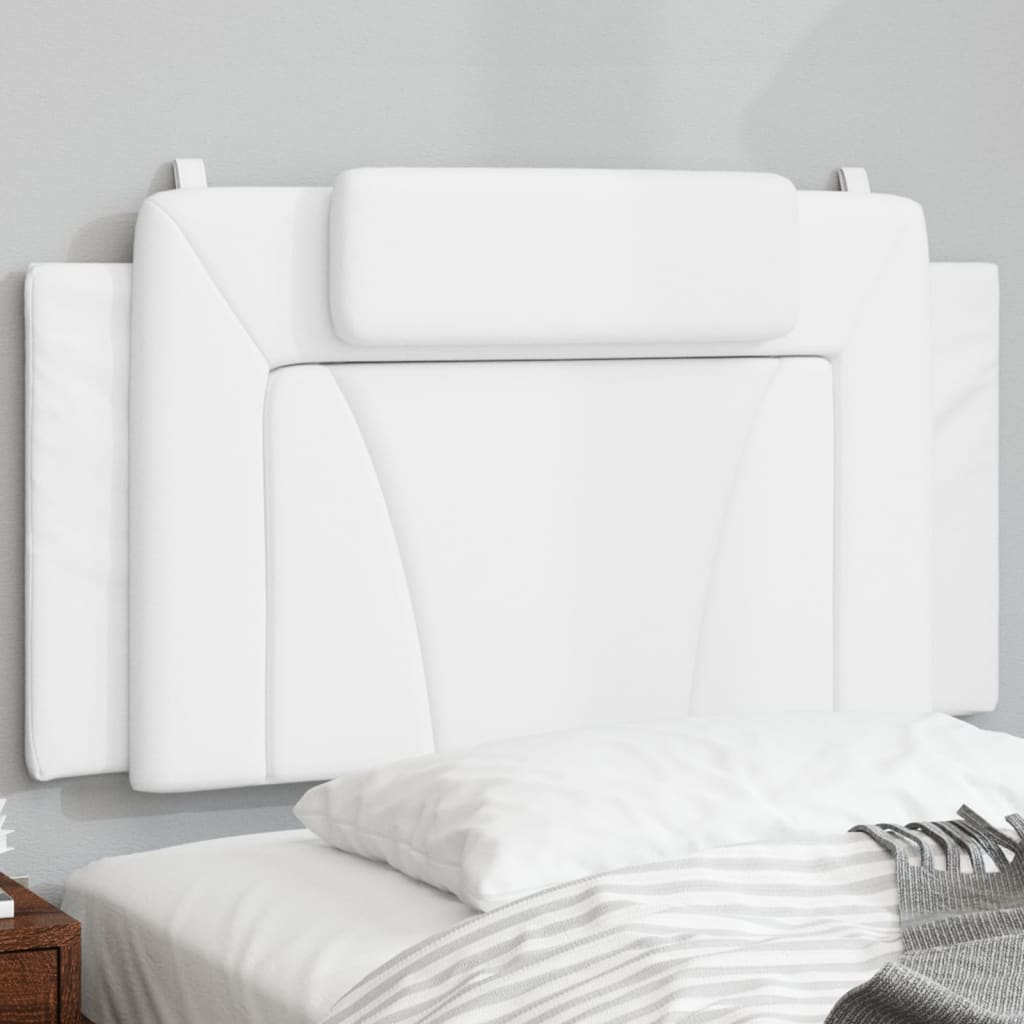 Headboard Cushion "Viana" White 100 cm Faux Leather