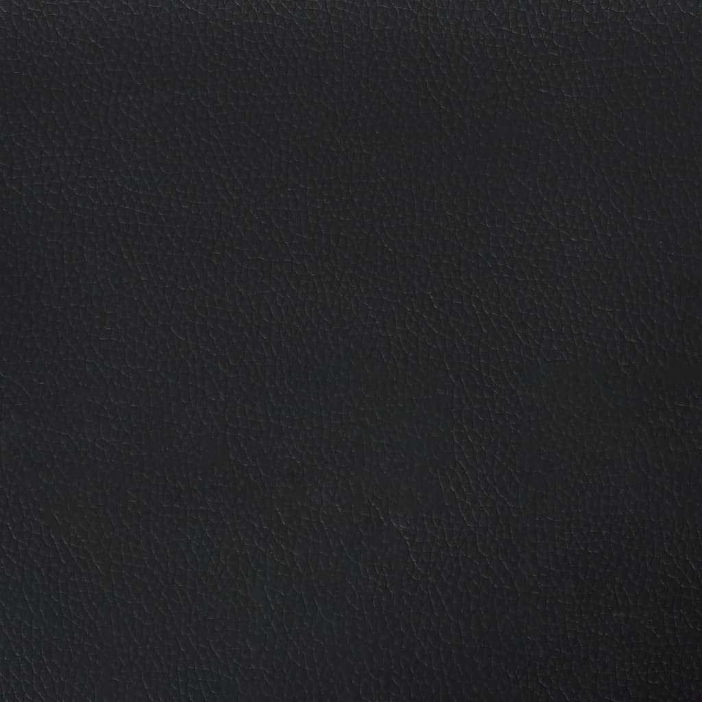 Headboard Cushion "Viana" White and Black 100 cm Faux Leather