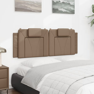 Headboard Cushion "Viana" Cappuccino 120 cm Faux Leather
