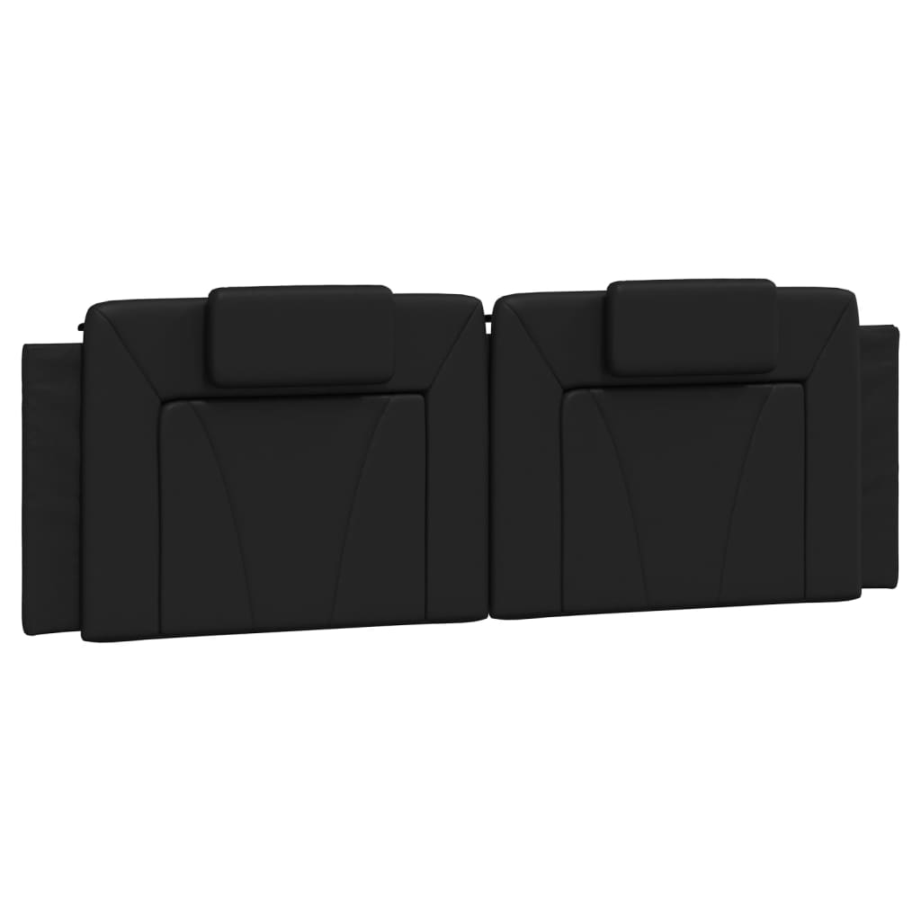 Headboard Cushion "Viana" Black 160 cm Faux Leather