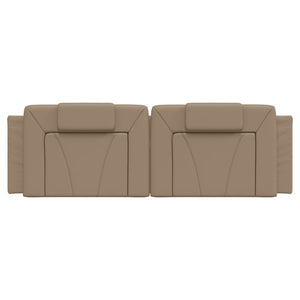 Headboard Cushion "Viana" Cappuccino 160 cm Faux Leather
