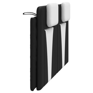 Headboard Cushion "Viana" Black and White 160 cm Faux Leather