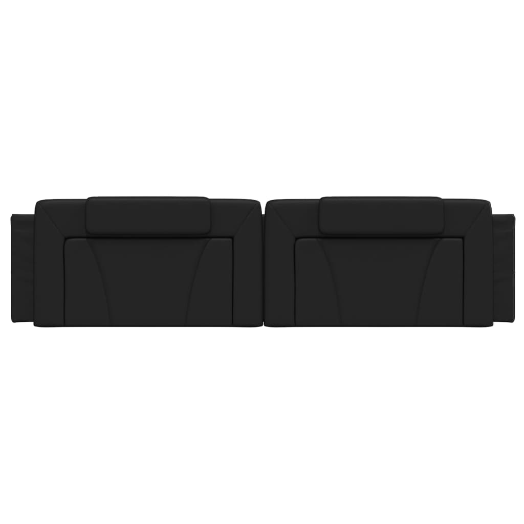 Headboard Cushion "Viana" Black 200 cm Faux Leather