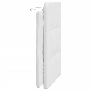 Headboard Cushion "Zadar" White 80 cm Faux Leather