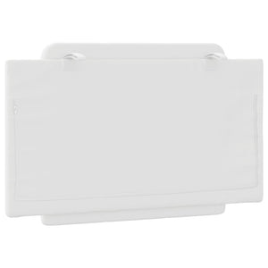 Headboard Cushion "Zadar" White 80 cm Faux Leather