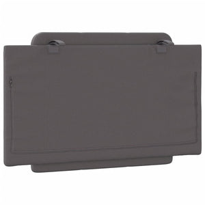 Headboard Cushion "Zadar" Grey 80 cm Faux Leather