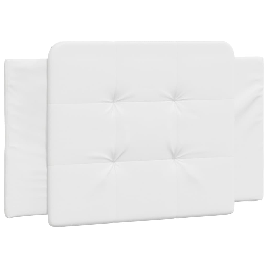 Headboard Cushion "Zadar" White 90 cm Faux Leather
