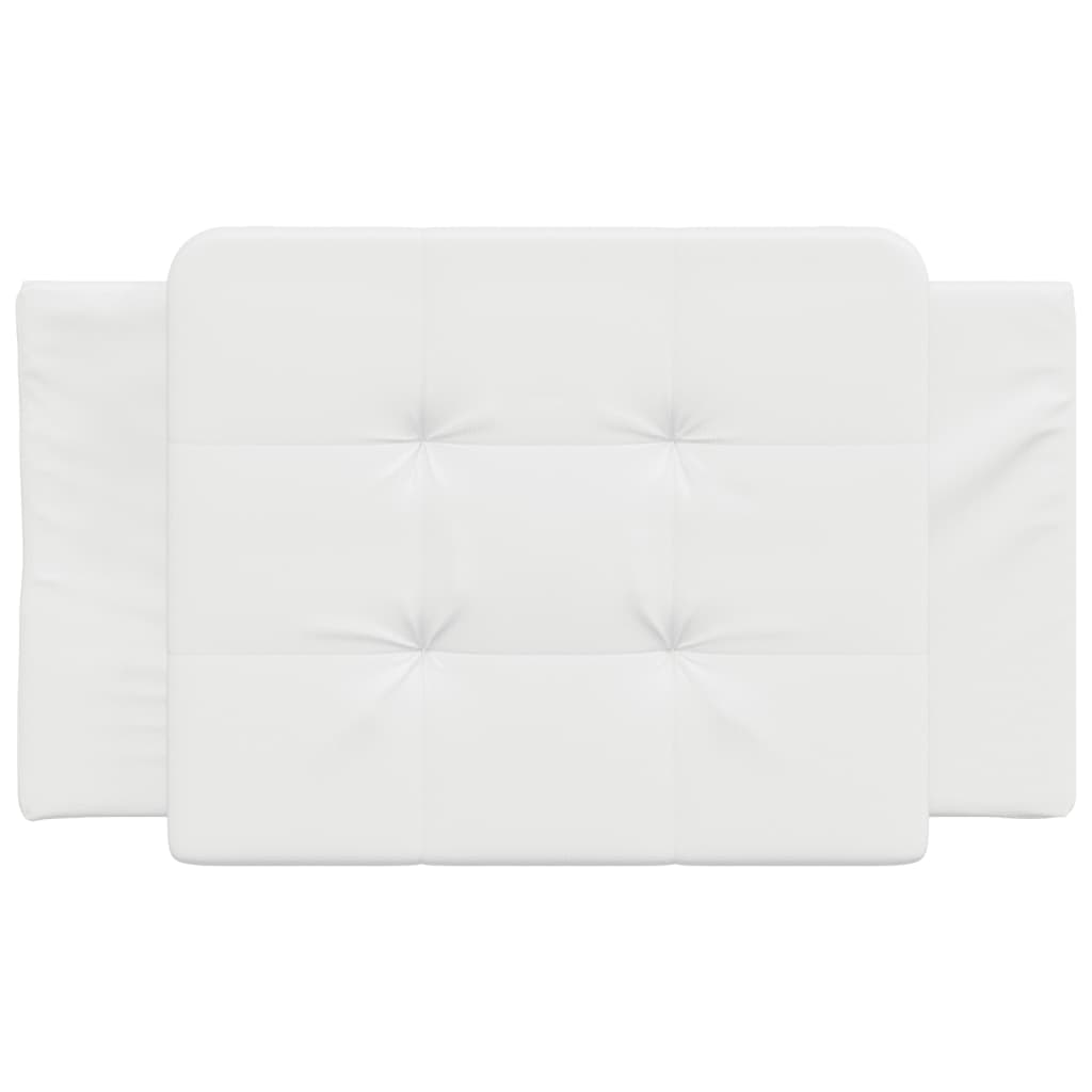 Headboard Cushion "Zadar" White 90 cm Faux Leather