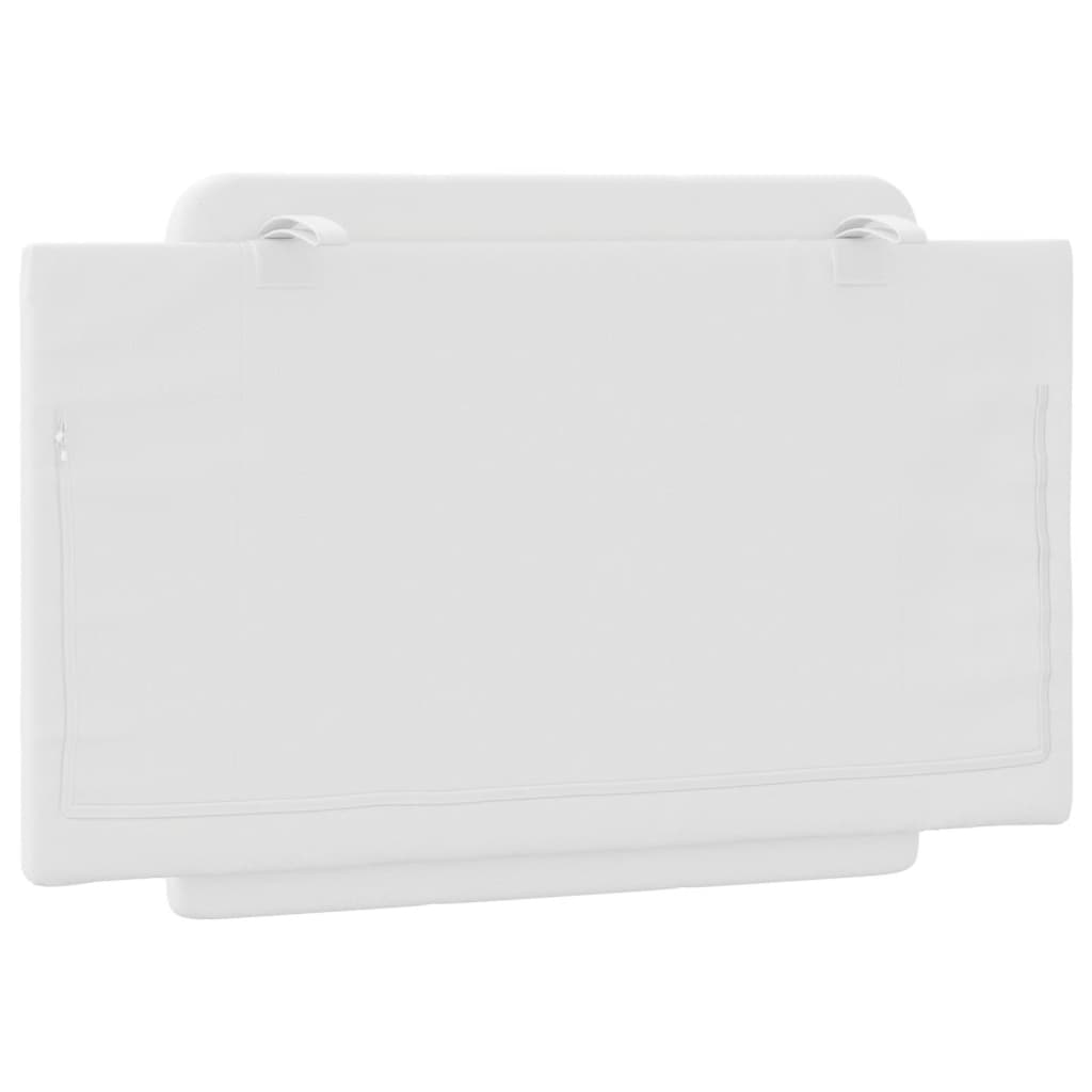 Headboard Cushion "Zadar" White 90 cm Faux Leather