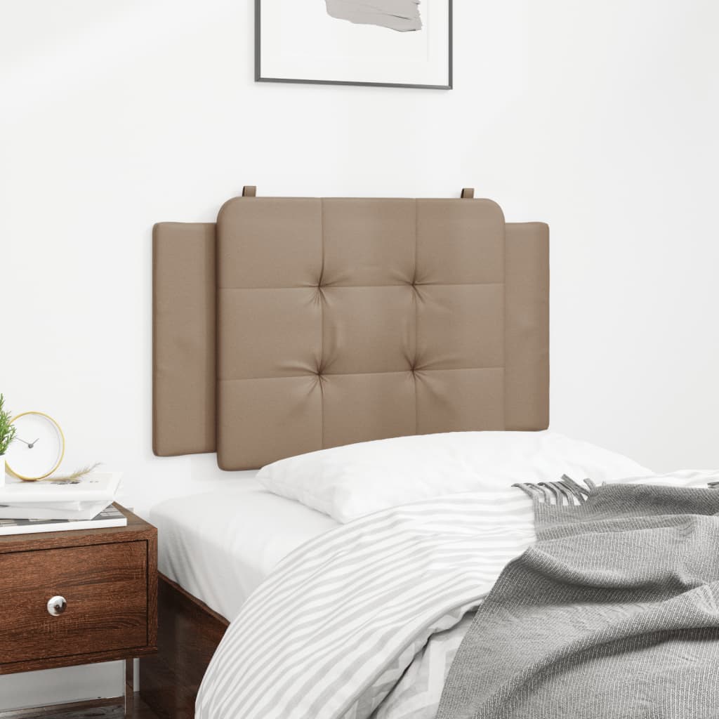 Headboard Cushion "Zadar" Cappuccino 90 cm Faux Leather