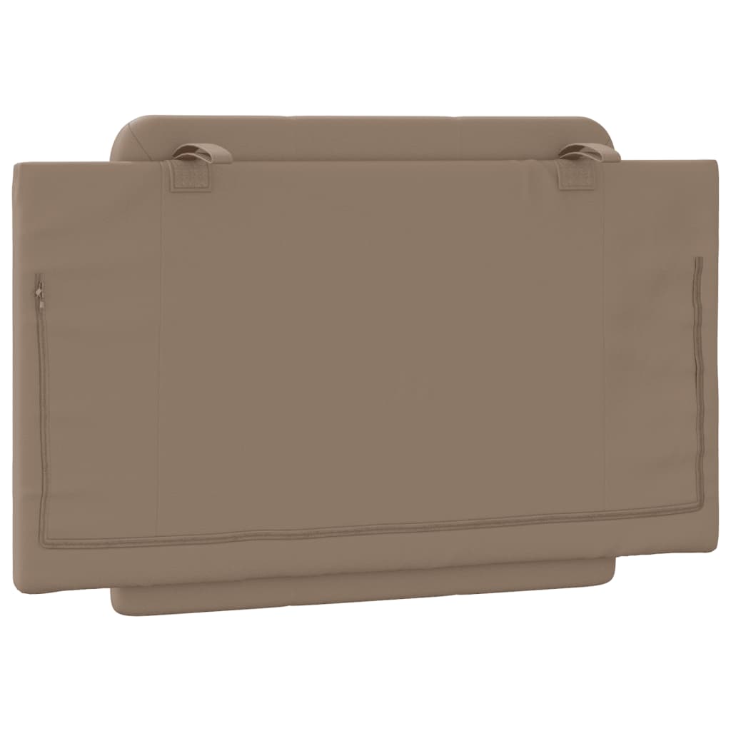 Headboard Cushion "Zadar" Cappuccino 90 cm Faux Leather