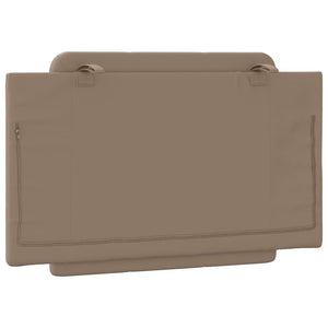 Headboard Cushion "Zadar" Cappuccino 90 cm Faux Leather