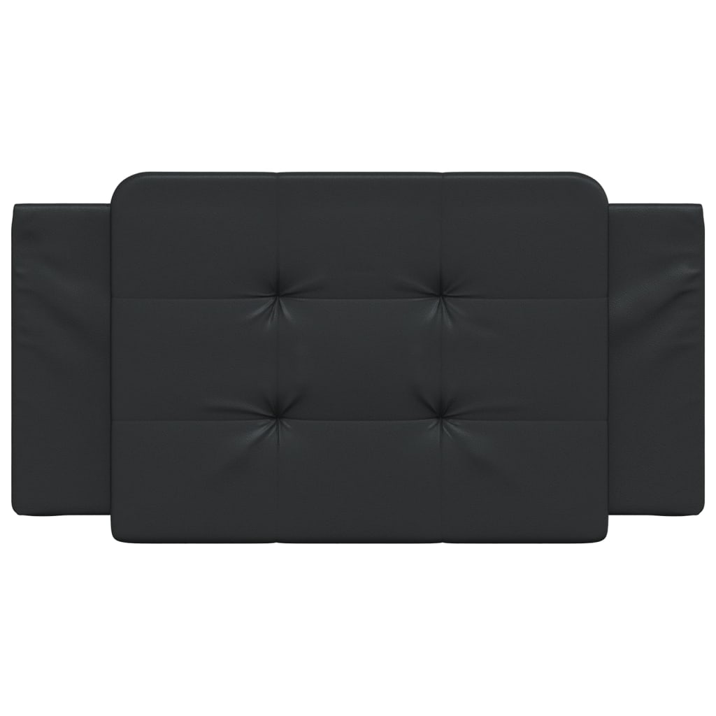 Headboard Cushion "Zadar" Black 100 cm Faux Leather