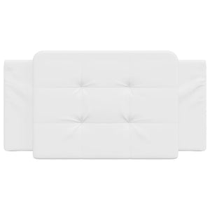 Headboard Cushion "Zadar" White 100 cm Faux Leather