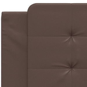Headboard Cushion "Zadar" Brown 100 cm Faux Leather