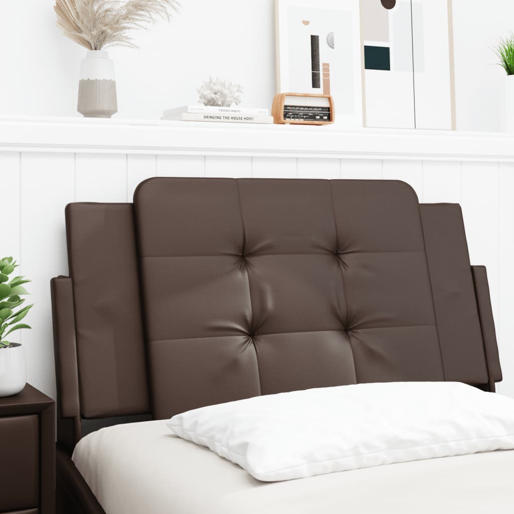 Headboard Cushion "Zadar" Brown 100 cm Faux Leather