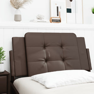 Headboard Cushion "Zadar" Brown 100 cm Faux Leather