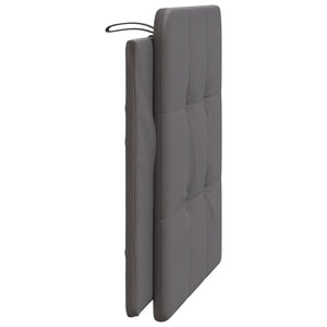 Headboard Cushion "Zadar" Grey 100 cm Faux Leather