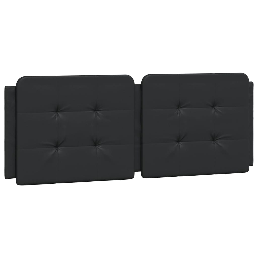 Headboard Cushion "Zadar" Black 120 cm Faux Leather