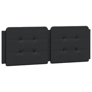 Headboard Cushion "Zadar" Black 120 cm Faux Leather
