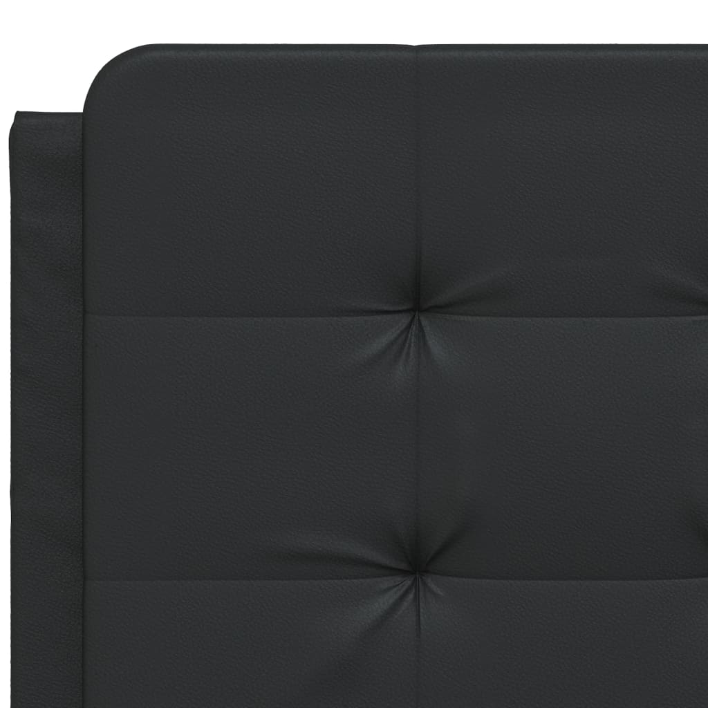 Headboard Cushion "Zadar" Black 120 cm Faux Leather