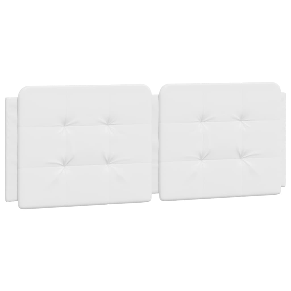 Headboard Cushion "Zadar" White 120 cm Faux Leather