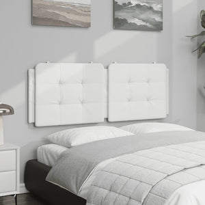 Headboard Cushion "Zadar" White 120 cm Faux Leather