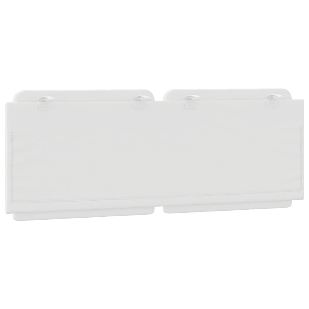 Headboard Cushion "Zadar" White 120 cm Faux Leather