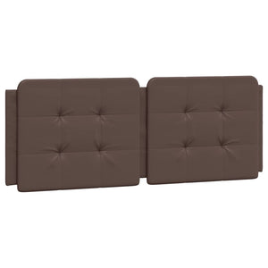 Headboard Cushion "Zadar" Brown 120 cm Faux Leather
