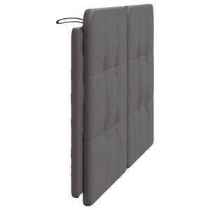 Headboard Cushion "Zadar" Grey 120 cm Faux Leather