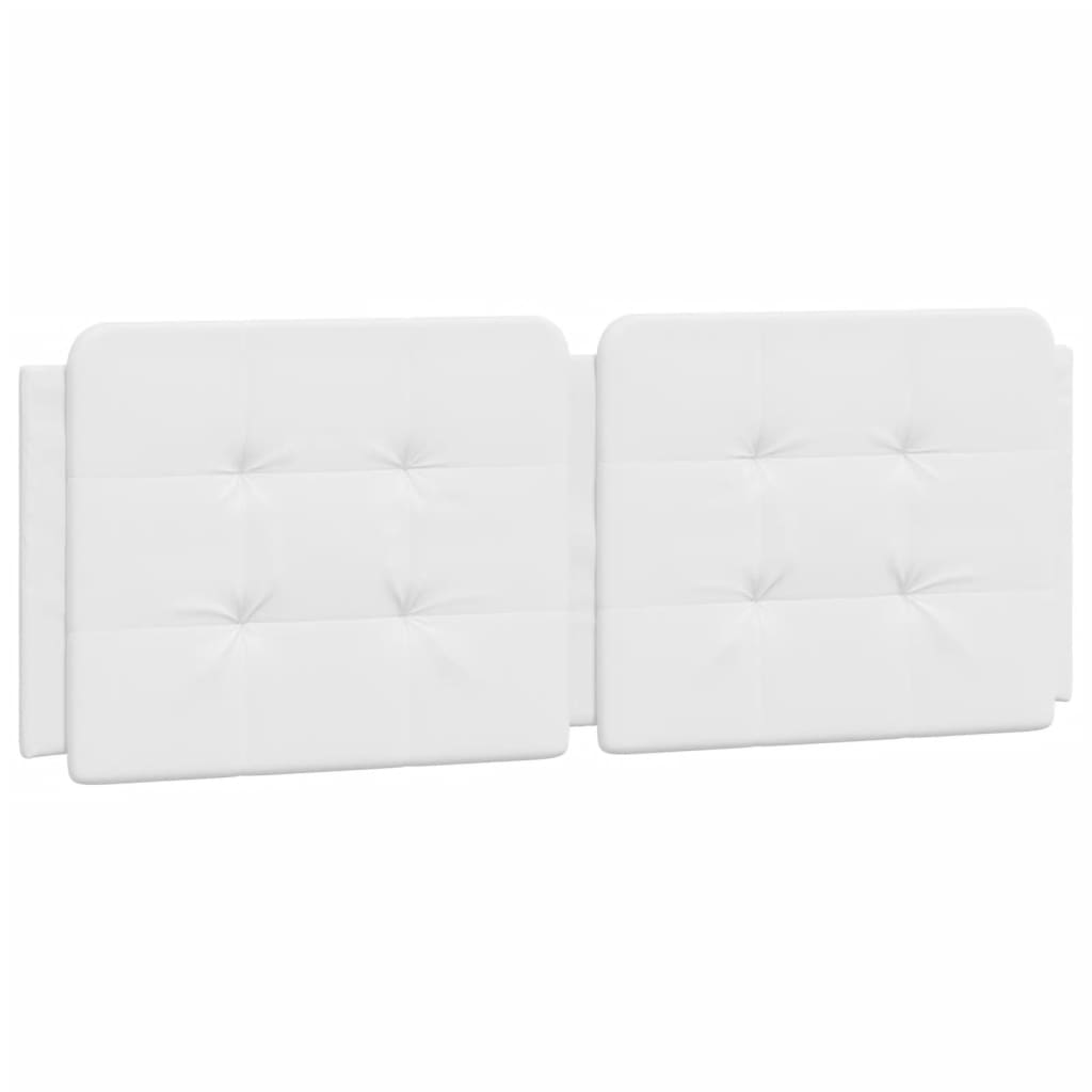 Headboard Cushion "Zadar" White 140 cm Faux Leather
