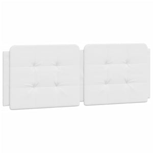 Headboard Cushion "Zadar" White 140 cm Faux Leather