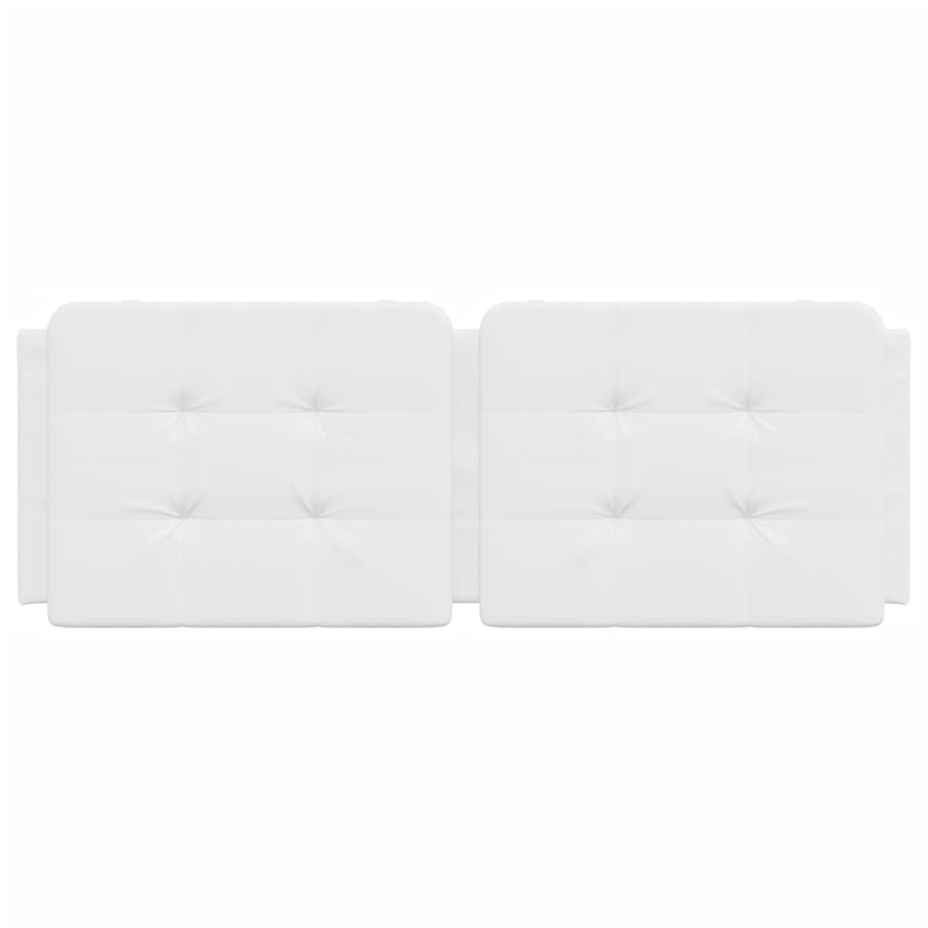 Headboard Cushion "Zadar" White 140 cm Faux Leather