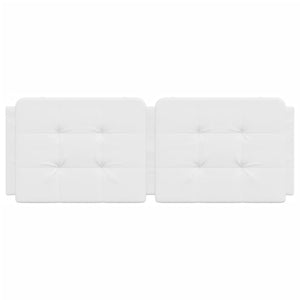 Headboard Cushion "Zadar" White 140 cm Faux Leather