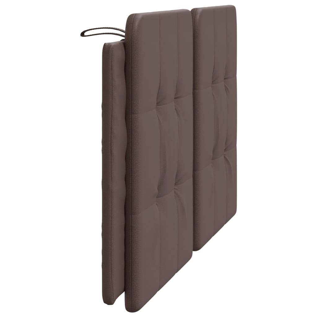 Headboard Cushion "Zadar" Brown 160 cm Faux Leather