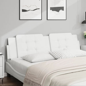 Headboard Cushion "Zadar" White 180 cm Faux Leather