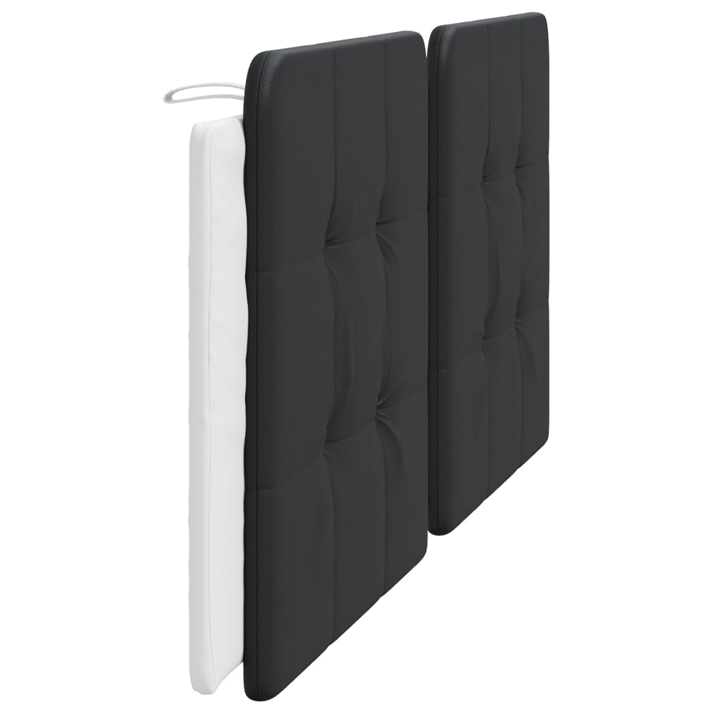 Headboard Cushion "Zadar" Black and White 200 cm Faux Leather