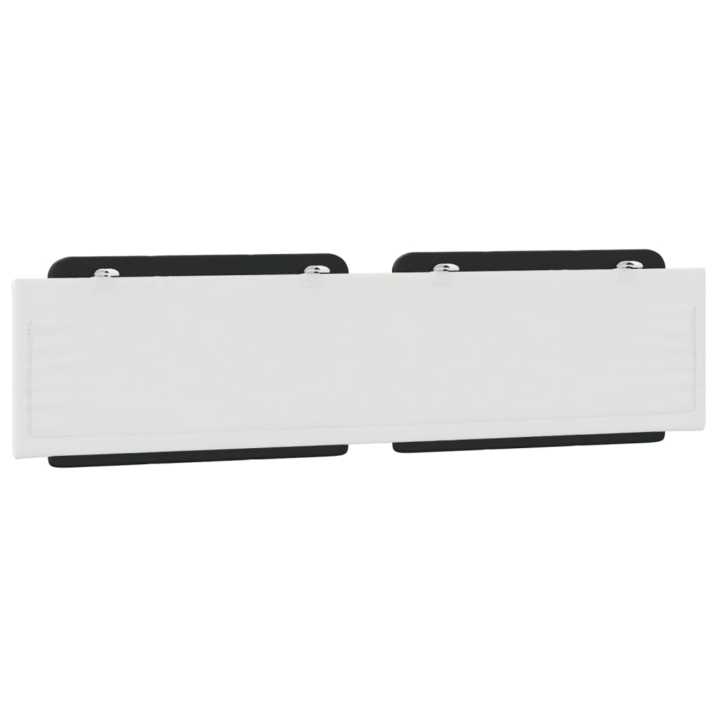 Headboard Cushion "Zadar" Black and White 200 cm Faux Leather