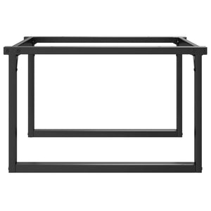 Bordsben för soffbord O-ram 80x70x43 cm stål