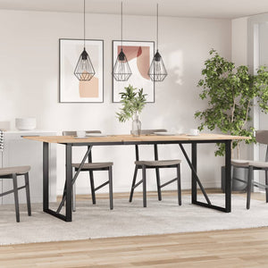 Bordsben för matbord O-ram 160x80x73 cm stål