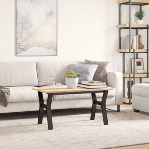 Bordsben för soffbord Y-ram 80x40x43 cm stål