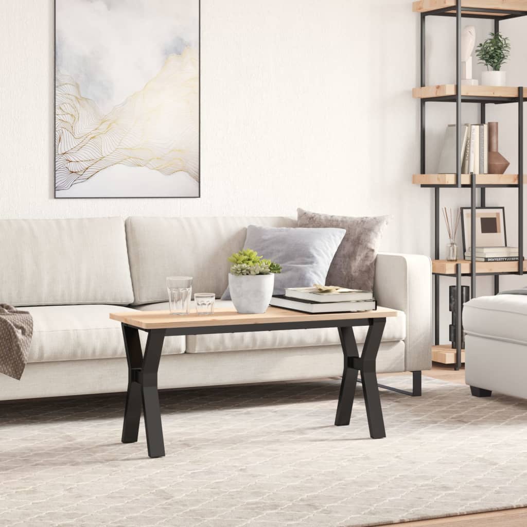 Bordsben för soffbord Y-ram 90x30x43 cm stål