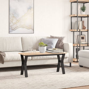 Bordsben för soffbord Y-ram 90x30x43 cm stål