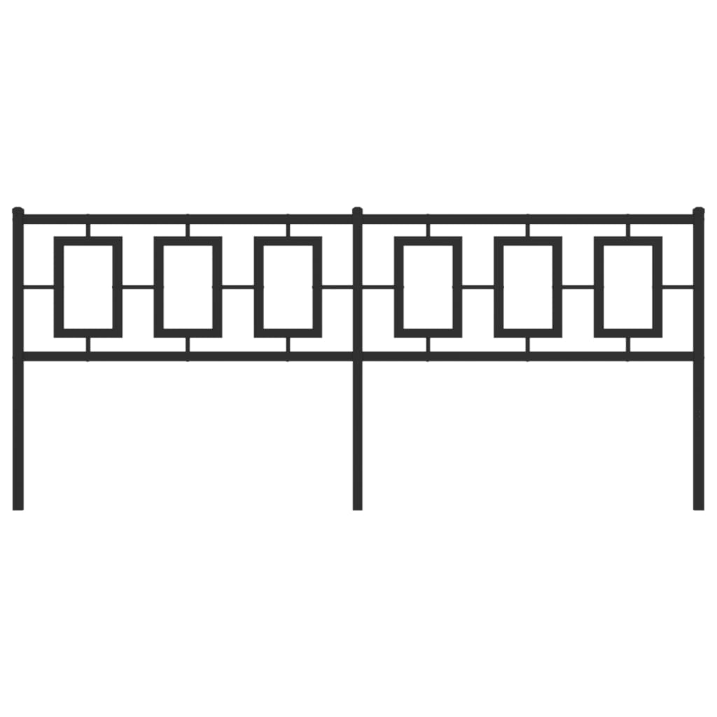 Huvudgavel metall svart 200 cm