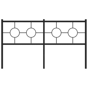 Huvudgavel metall svart 160 cm