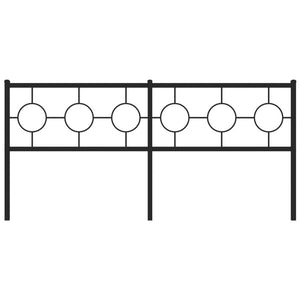 Huvudgavel metall svart 180 cm