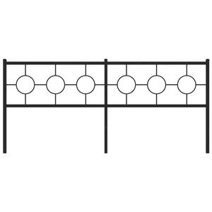 Huvudgavel metall svart 193 cm